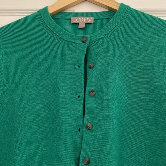 J.Crew Green Cardigan Size Large - Picture 3 of 5